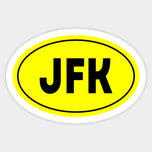 JFK Airport Code John F. Kennedy International Airport New York USA Sticker